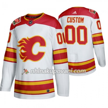 Calgary Flames Dresy med eget tryck Adidas 2019 Heritage Classic Bílá Authentic - Pánské Calgary Flames Dresy med eget tryck Adidas 2019 Heritage Classic Bílá Authentic - Pánské